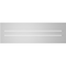 Ekena Millwork Vertical Surface Mount PVC Gable Vent: Functional, w/ 2"W x 1-1/2"P Brickmould Frame, 38"W x 12"H GVPVE38X1202SF - alternate 2